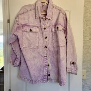 Cloud Ten Lavender Denim Jacket for Women Size M BNWT